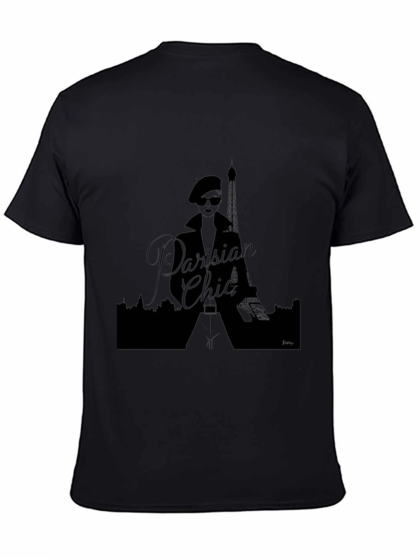 Parisian Chic Graphic Tee - Eiffel Tower Fashion T-Shirt