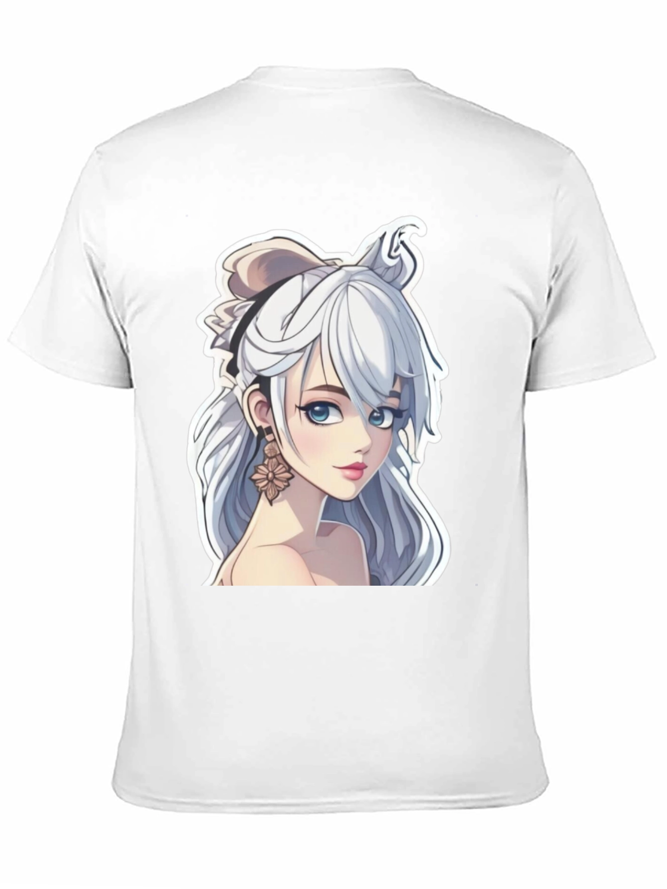 Anime Girl Graphic Tee - Stylish Black T-Shirt