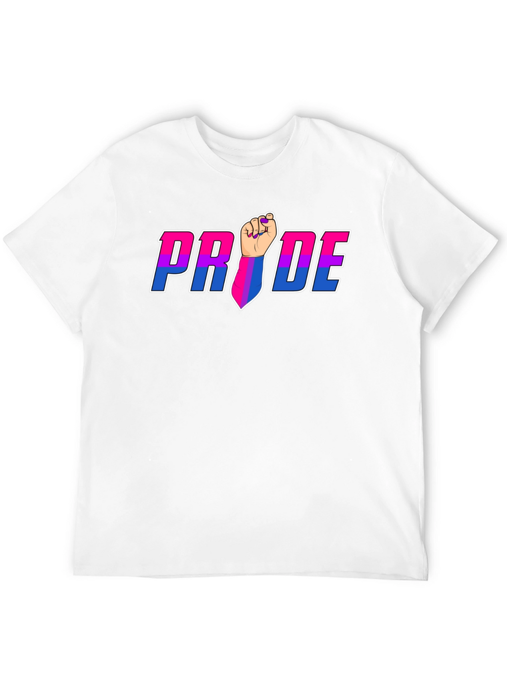 Pride Fist Graphic Tee - Bi Pride Shirt