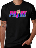 Pride Fist Graphic Tee - Bi Pride Shirt