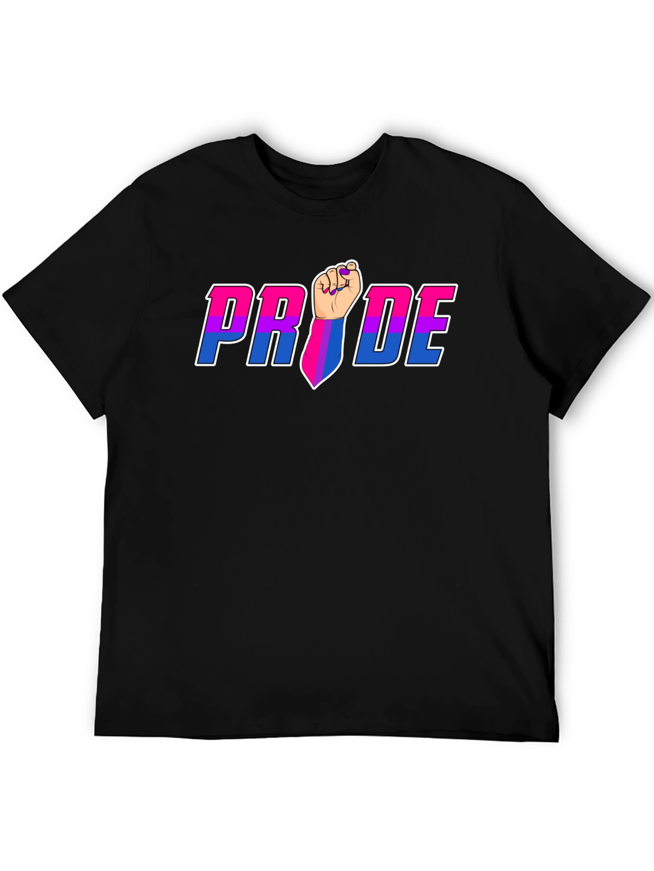 Pride Fist Graphic Tee - Bi Pride Shirt