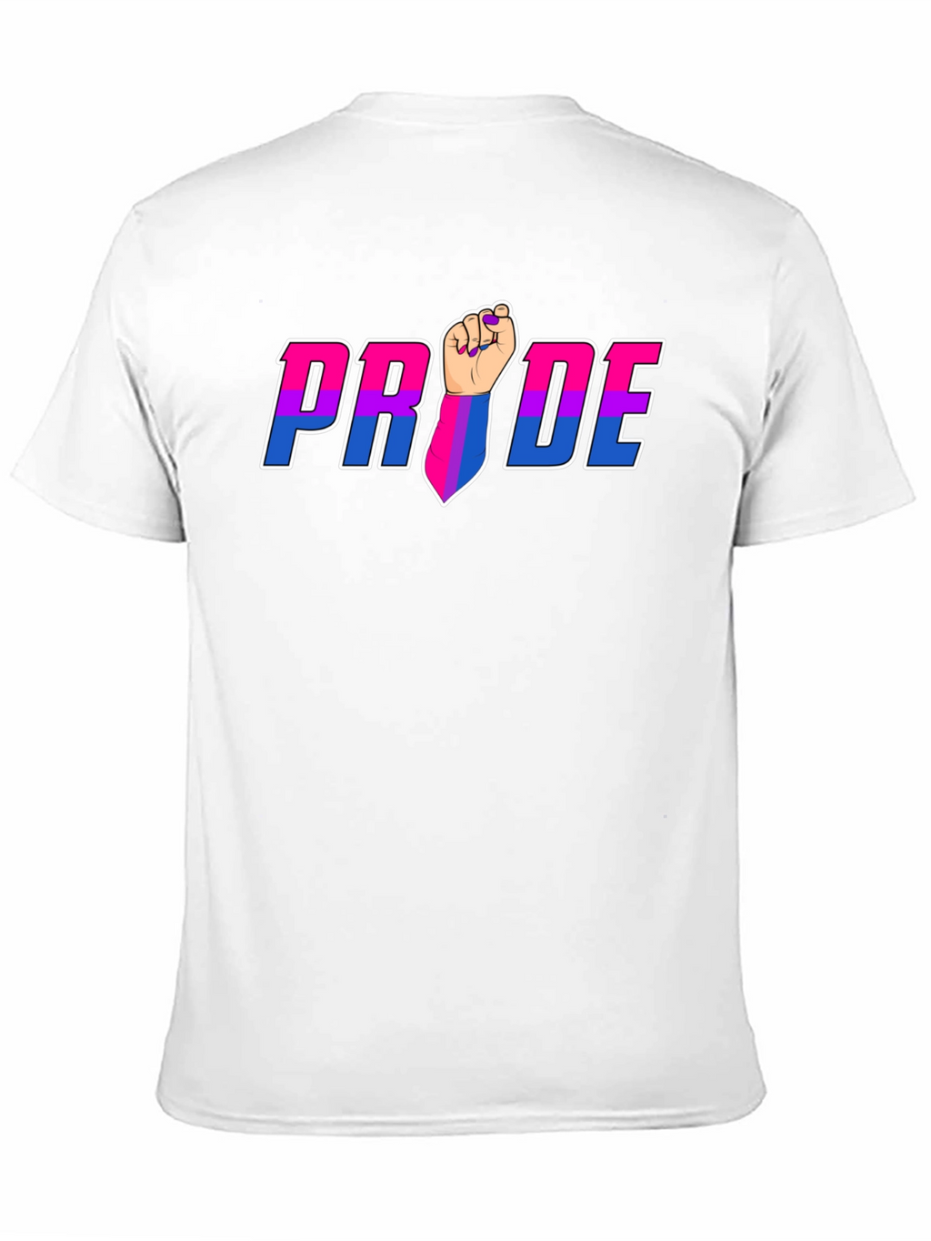 Pride Fist Graphic Tee - Bi Pride Shirt
