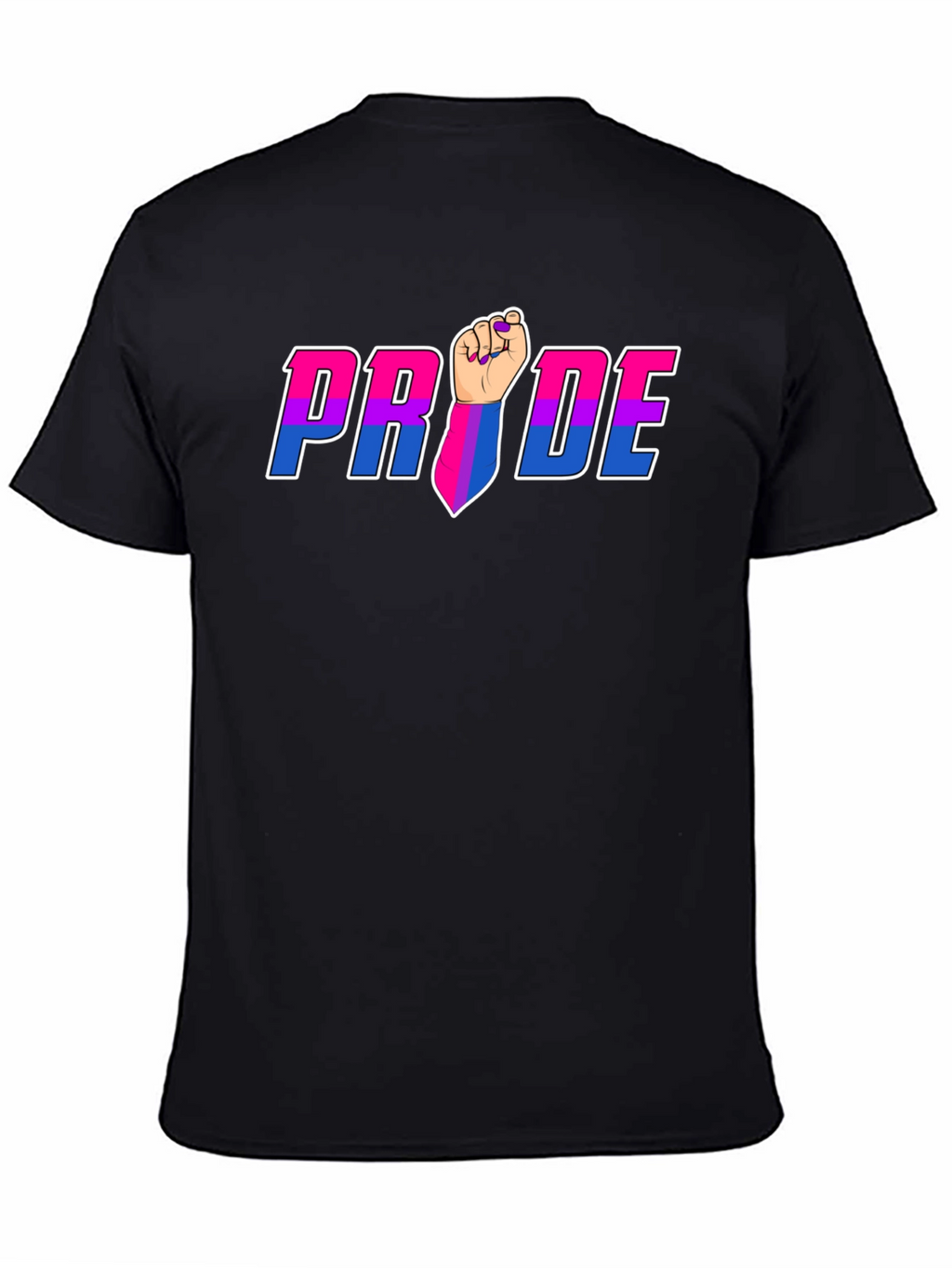 Pride Fist Graphic Tee - Bi Pride Shirt