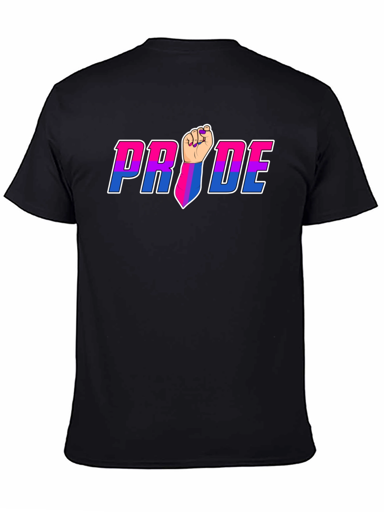 Pride Fist Graphic Tee - Bi Pride Shirt