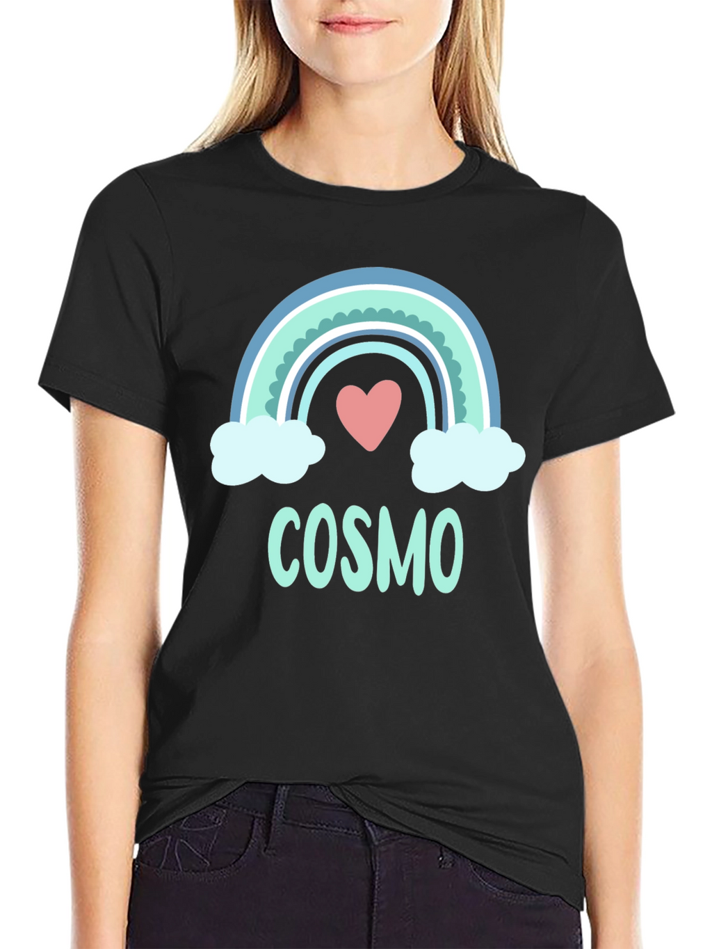 Rainbow Cosmo Heart Graphic Tee