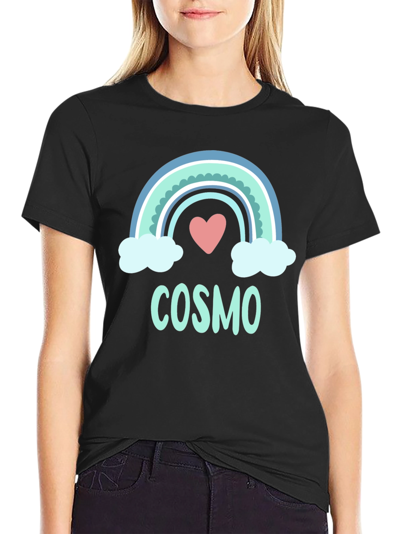 Rainbow Cosmo Heart Graphic Tee