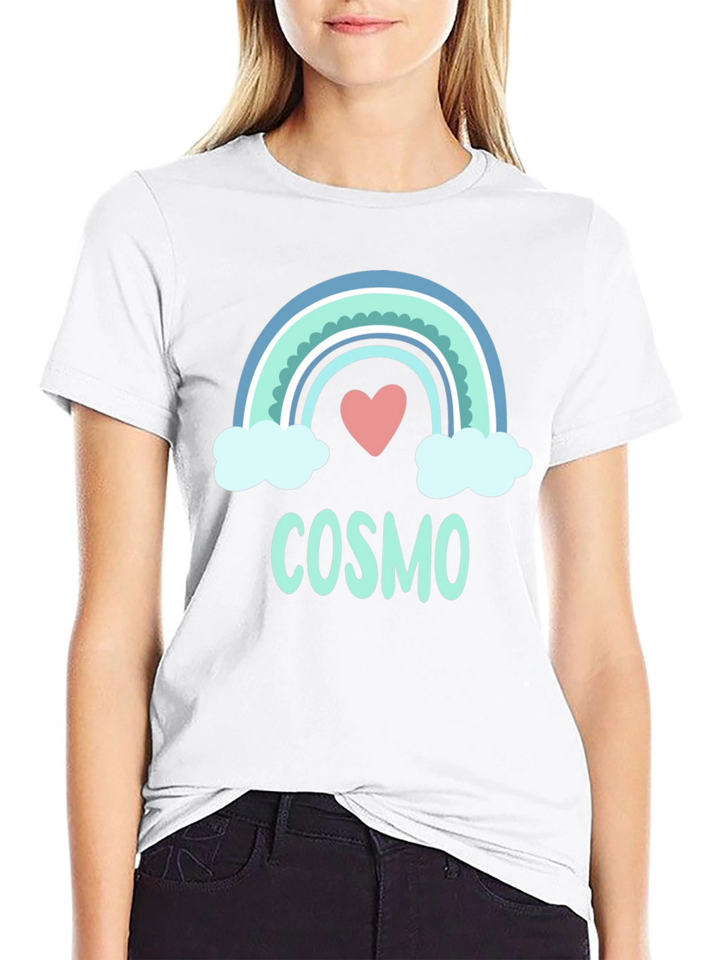 Rainbow Cosmo Heart Graphic Tee