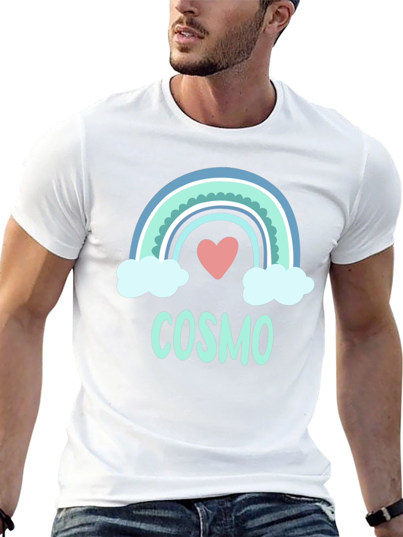 Rainbow Cosmo Heart Graphic Tee