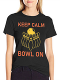 Keep Calm Bowl On Graphic Tee