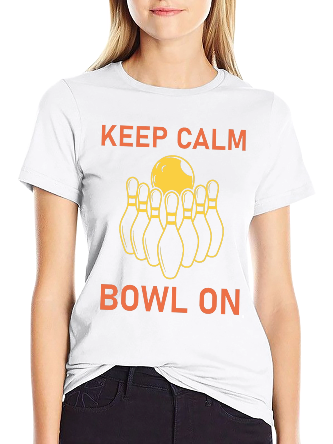 Keep Calm Bowl On Graphic Tee