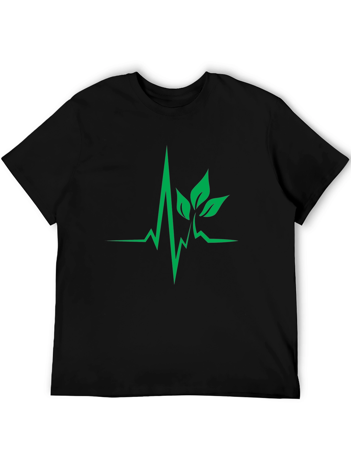 Nature Heartbeat Black T-Shirt