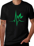 Nature Heartbeat Black T-Shirt