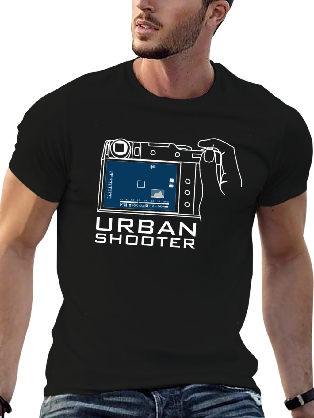 Urban Shooter T-Shirt: Camera Graphic Tee