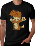 Dabbing Dog T-Shirt - Mens Graphic Tee