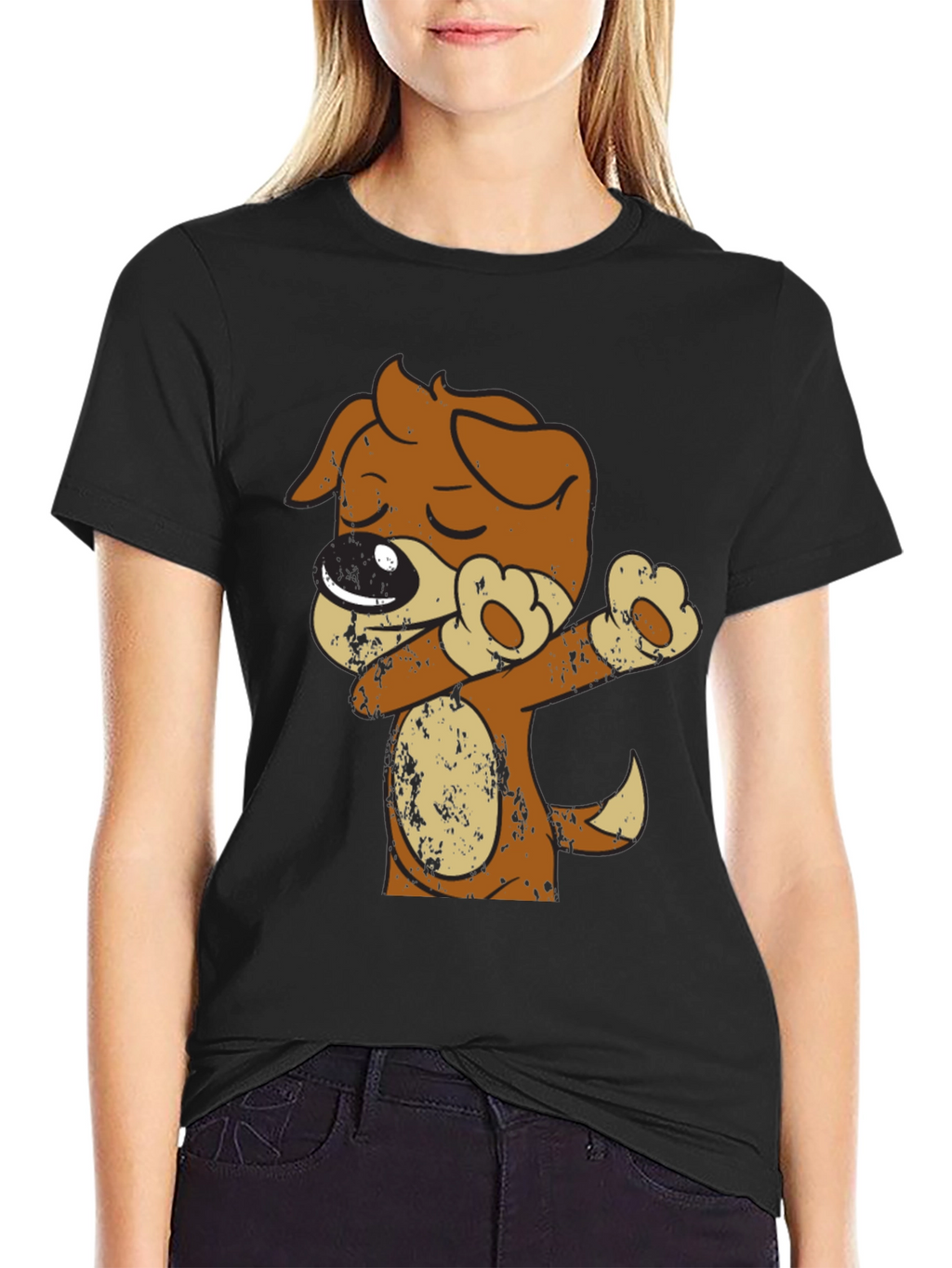 Dabbing Dog T-Shirt - Mens Graphic Tee
