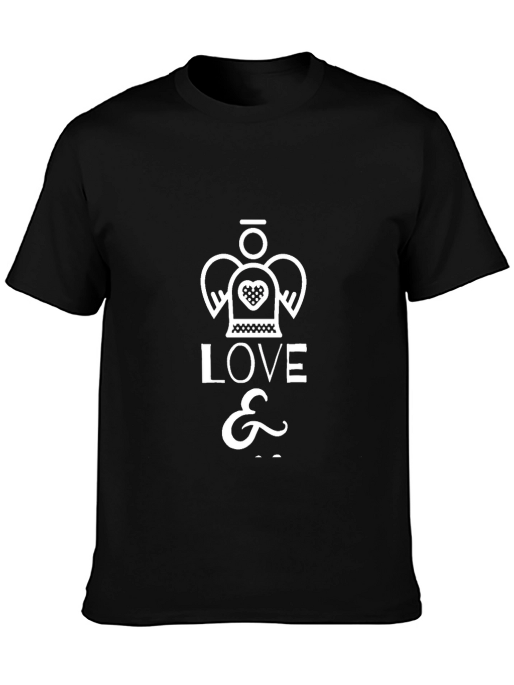 Angel Love Black T-Shirt