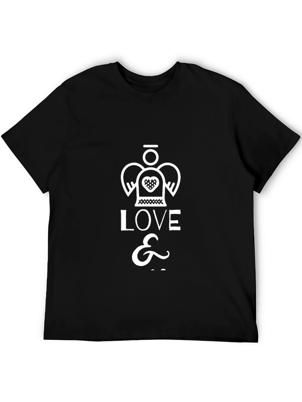 Angel Love Black T-Shirt