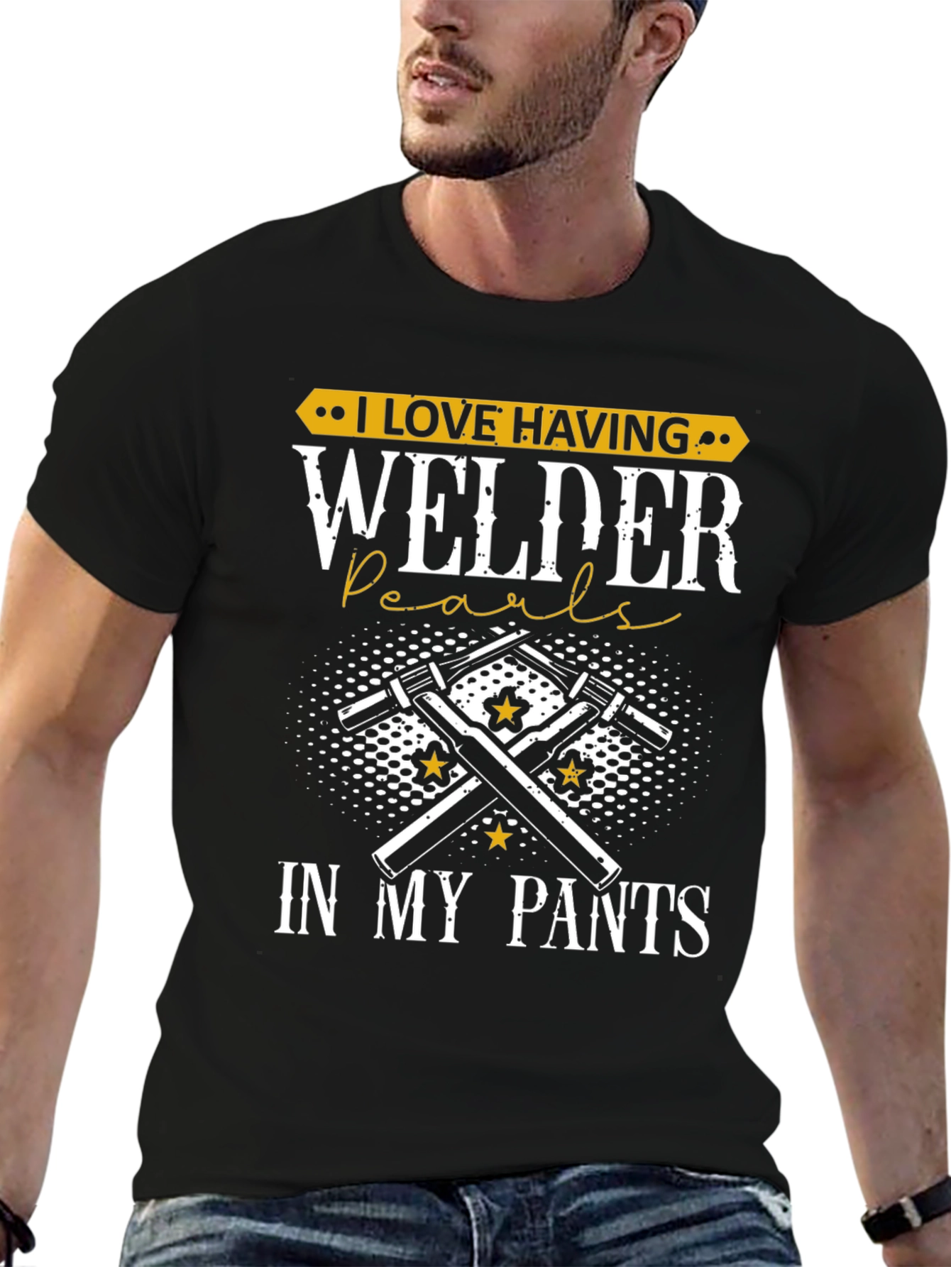 Welder Pearls Graphic T-Shirt - Funny Welding Tee