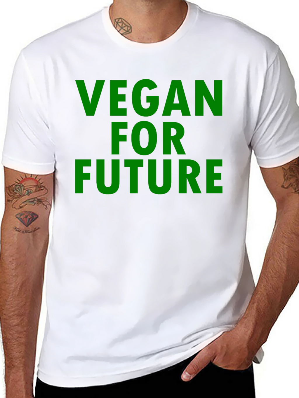 Vegan for Future Graphic T-Shirt - Black