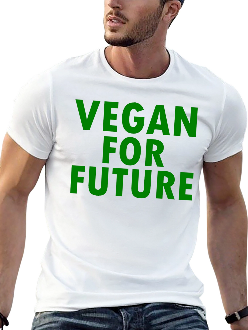 Vegan for Future Graphic T-Shirt - Black