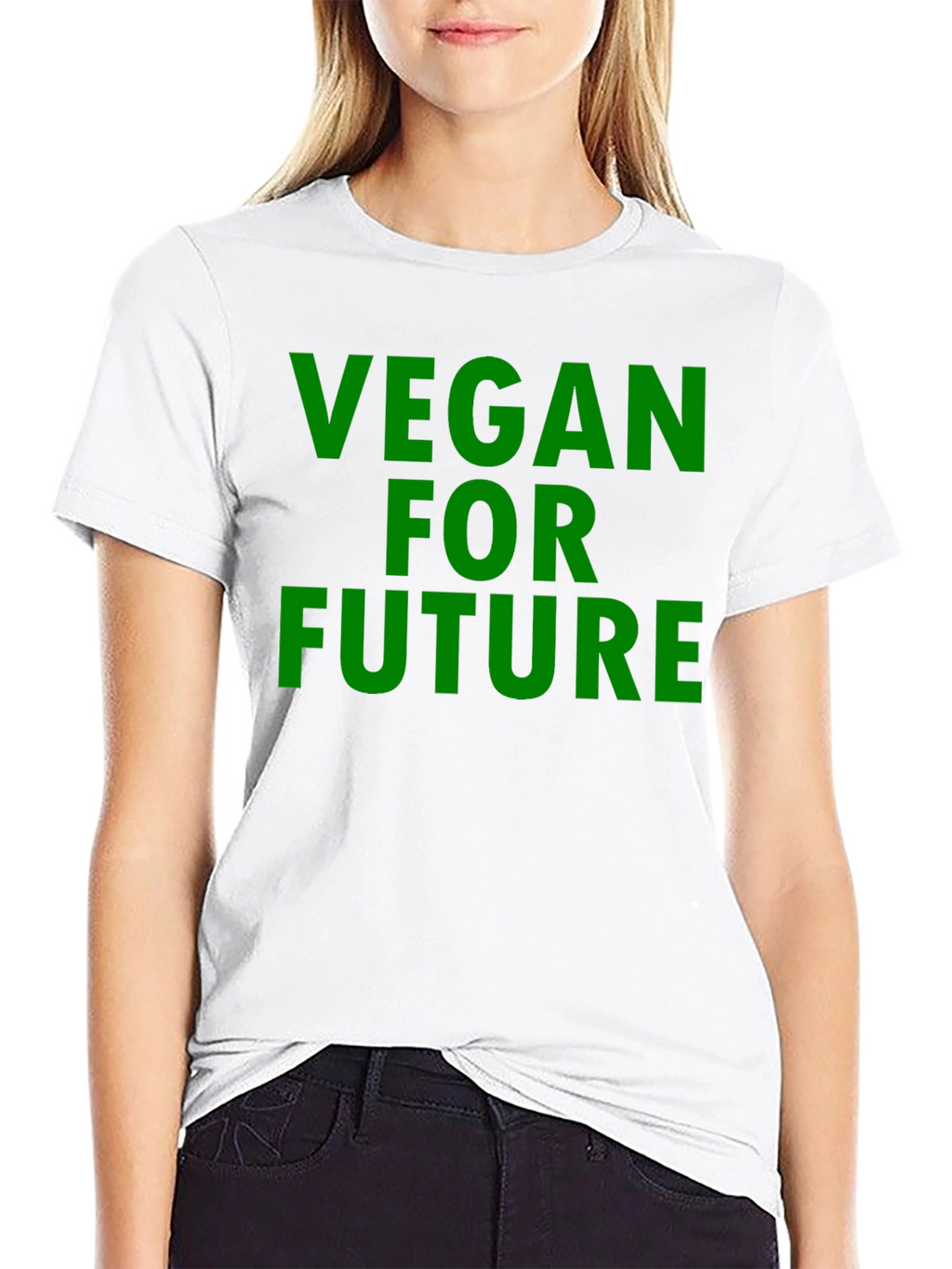 Vegan for Future Graphic T-Shirt - Black