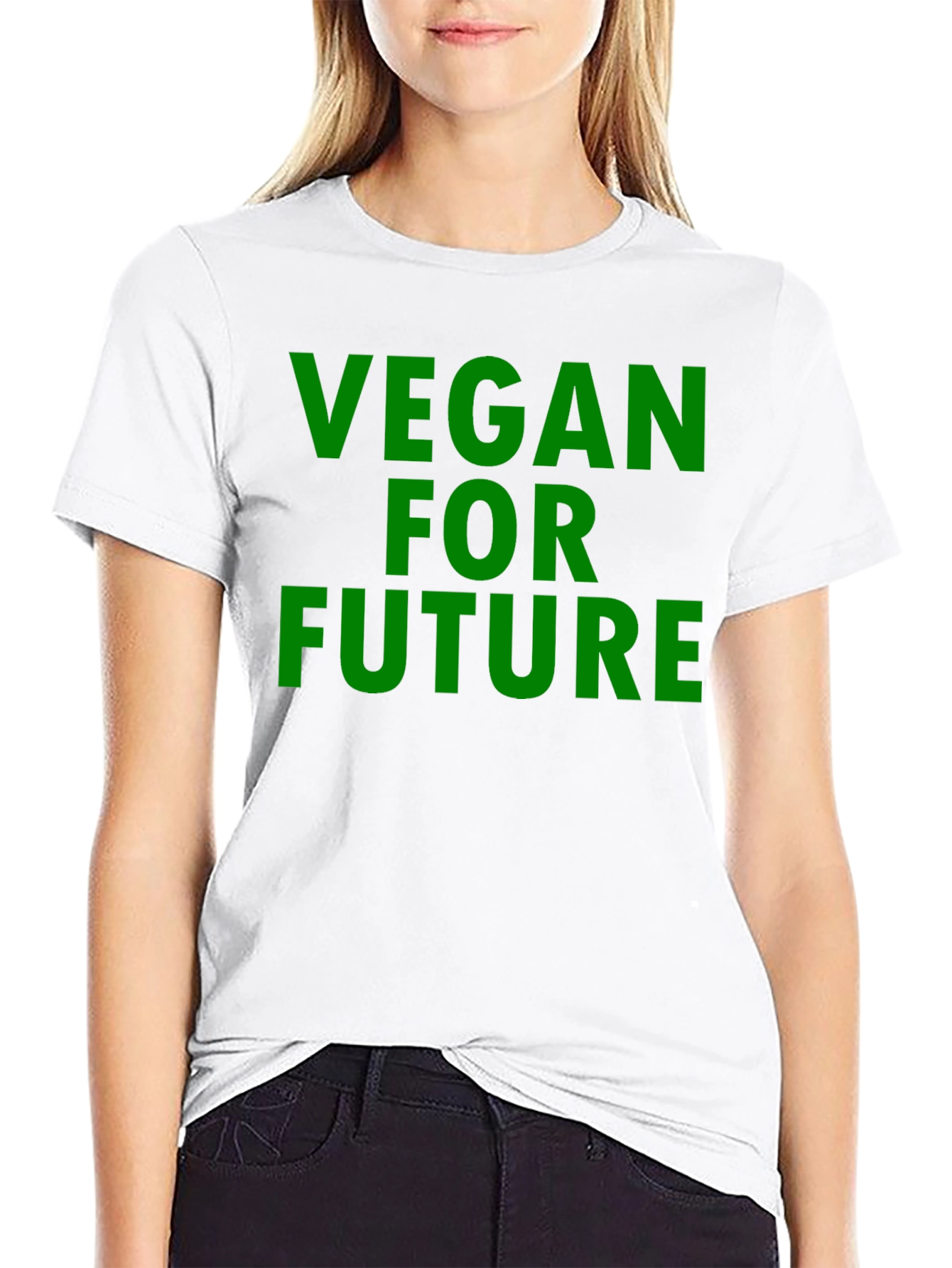 Vegan for Future Graphic T-Shirt - Black
