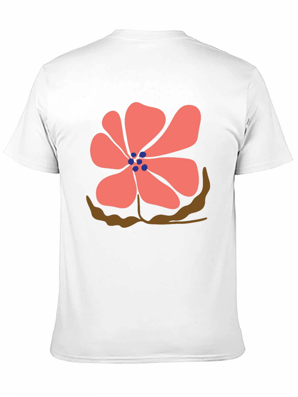 Floral Print Black T-Shirt - Casual Comfort
