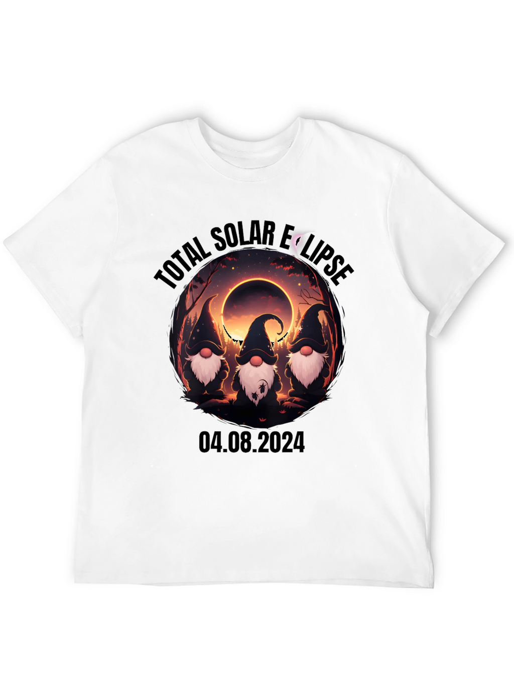 Total Solar Eclipse Gnomes T-Shirt - August 4 2024