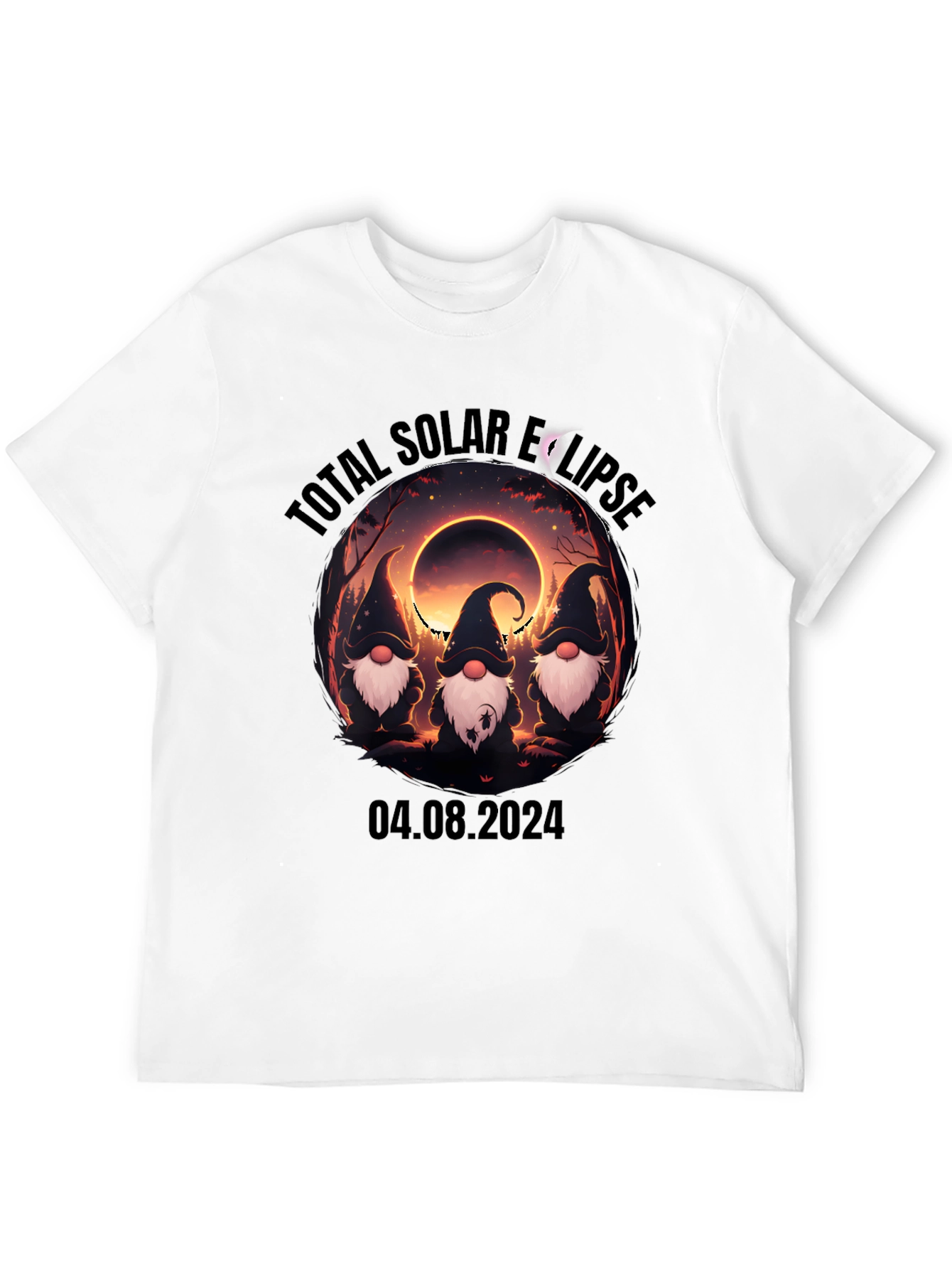 Total Solar Eclipse Gnomes T-Shirt - August 4 2024