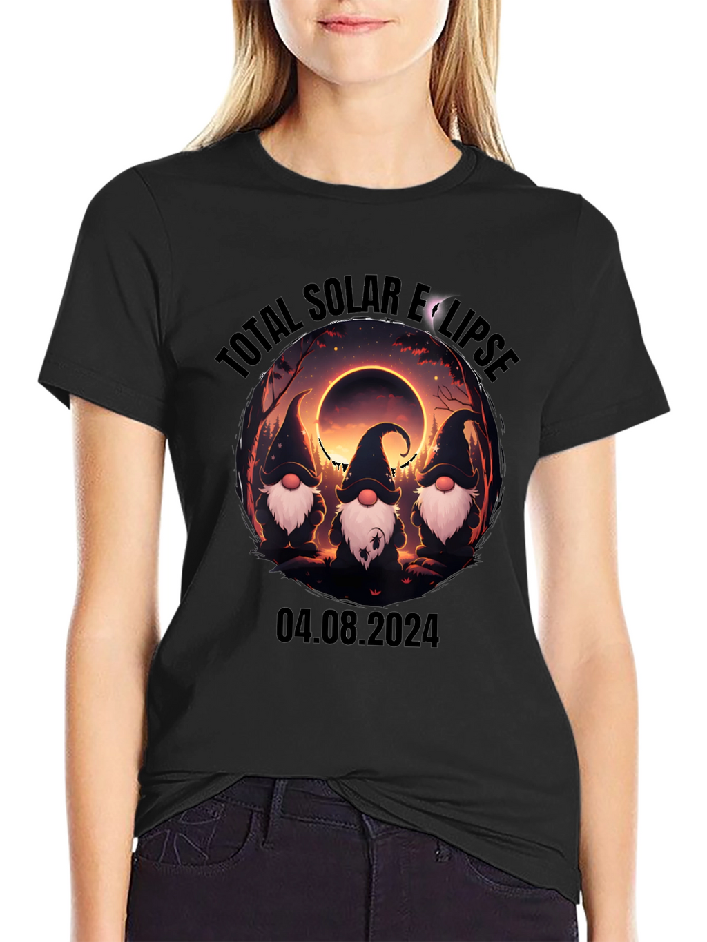 Total Solar Eclipse Gnomes T-Shirt - August 4 2024