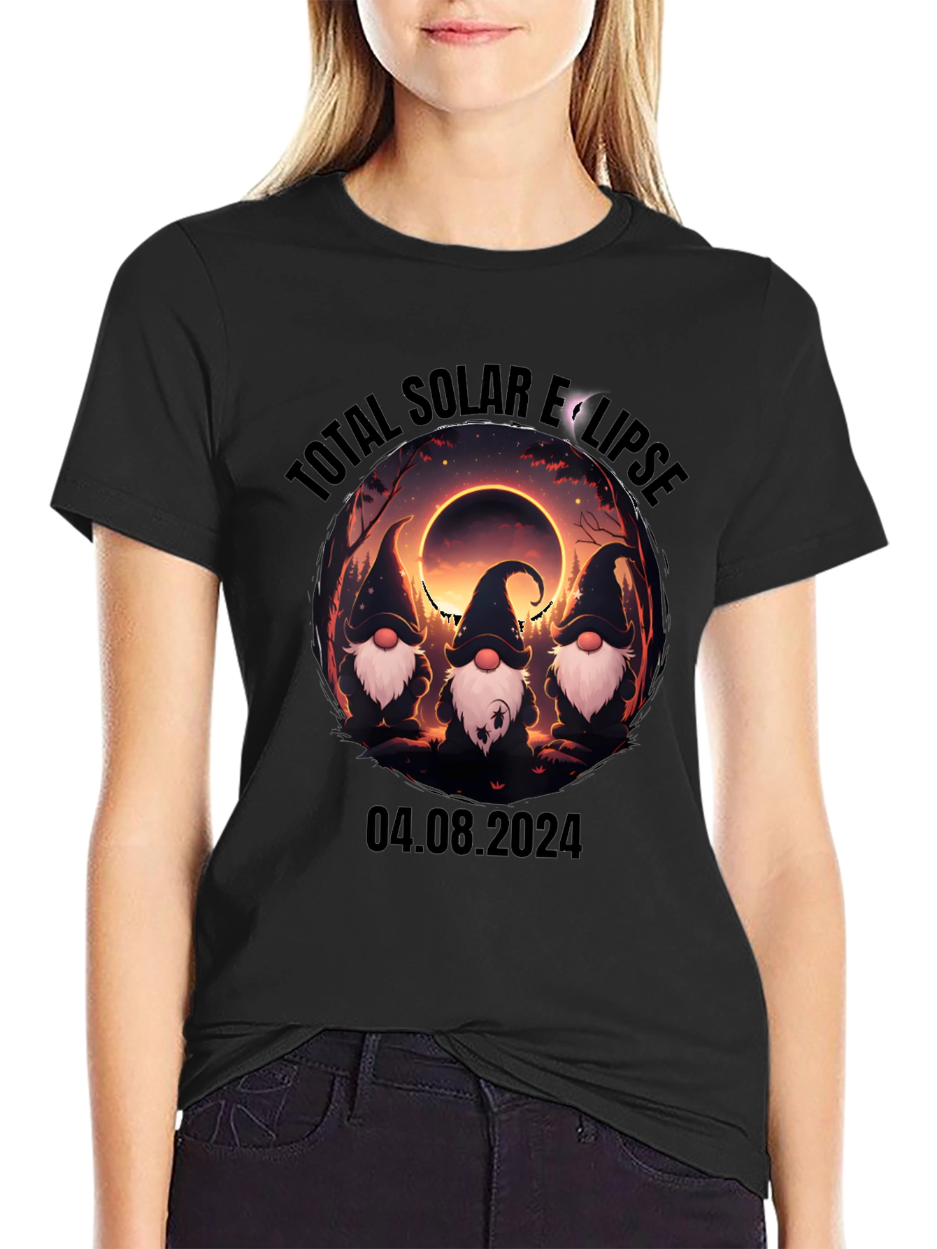Total Solar Eclipse Gnomes T-Shirt - August 4 2024