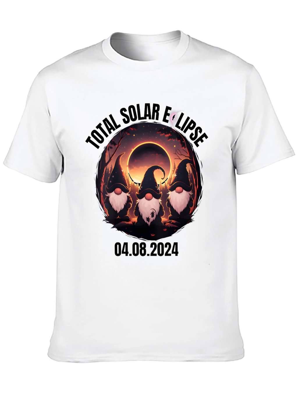 Total Solar Eclipse Gnomes T-Shirt - August 4 2024