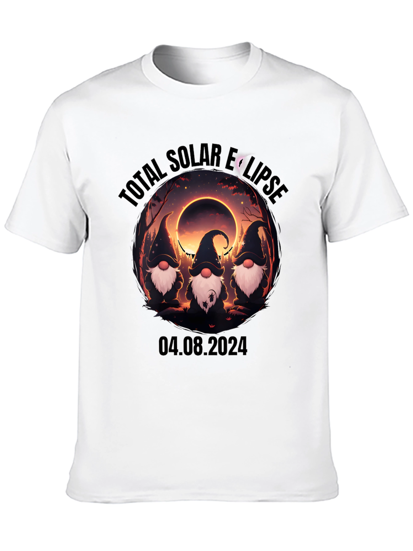 Total Solar Eclipse Gnomes T-Shirt - August 4 2024