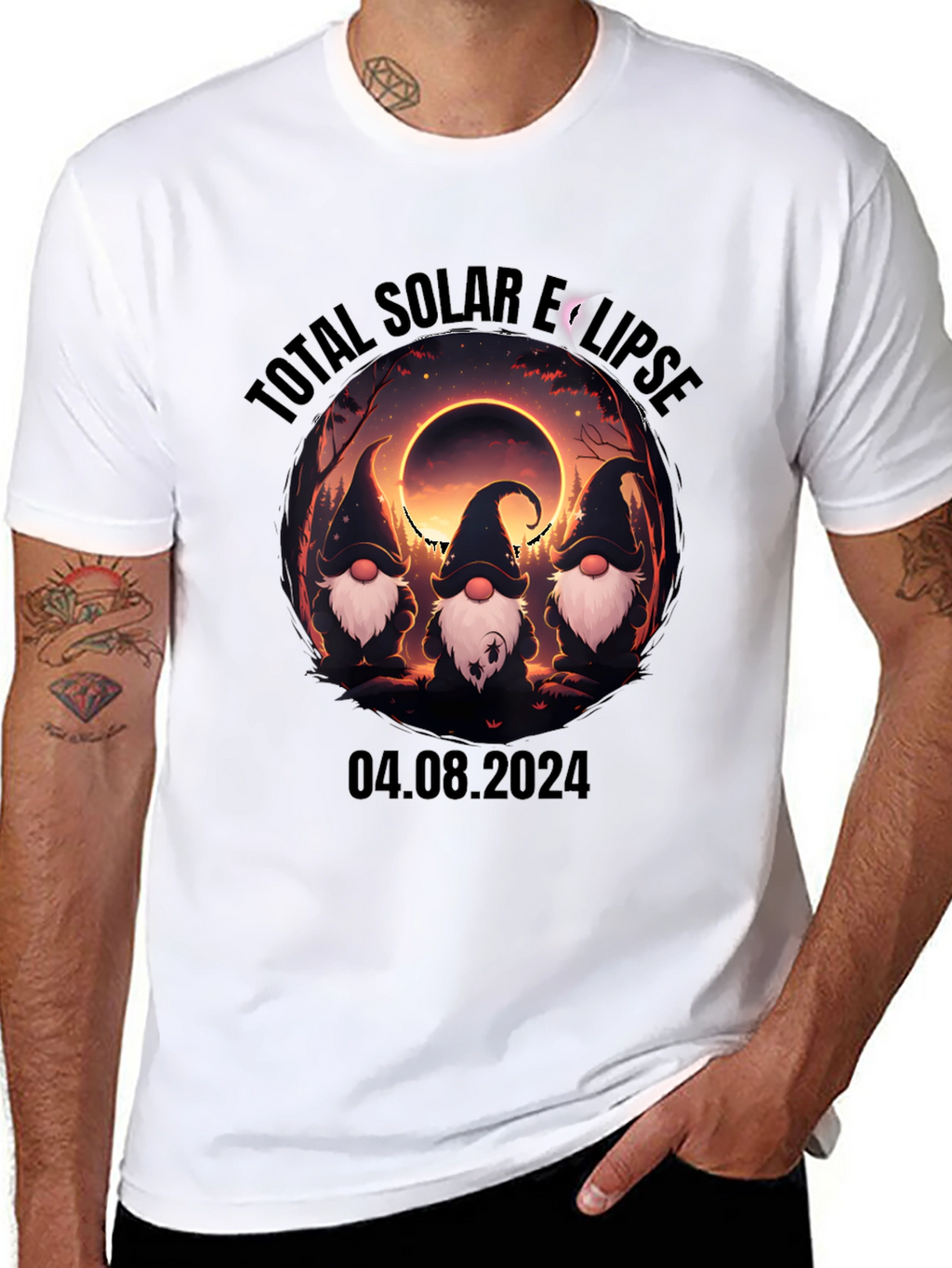 Total Solar Eclipse Gnomes T-Shirt - August 4 2024