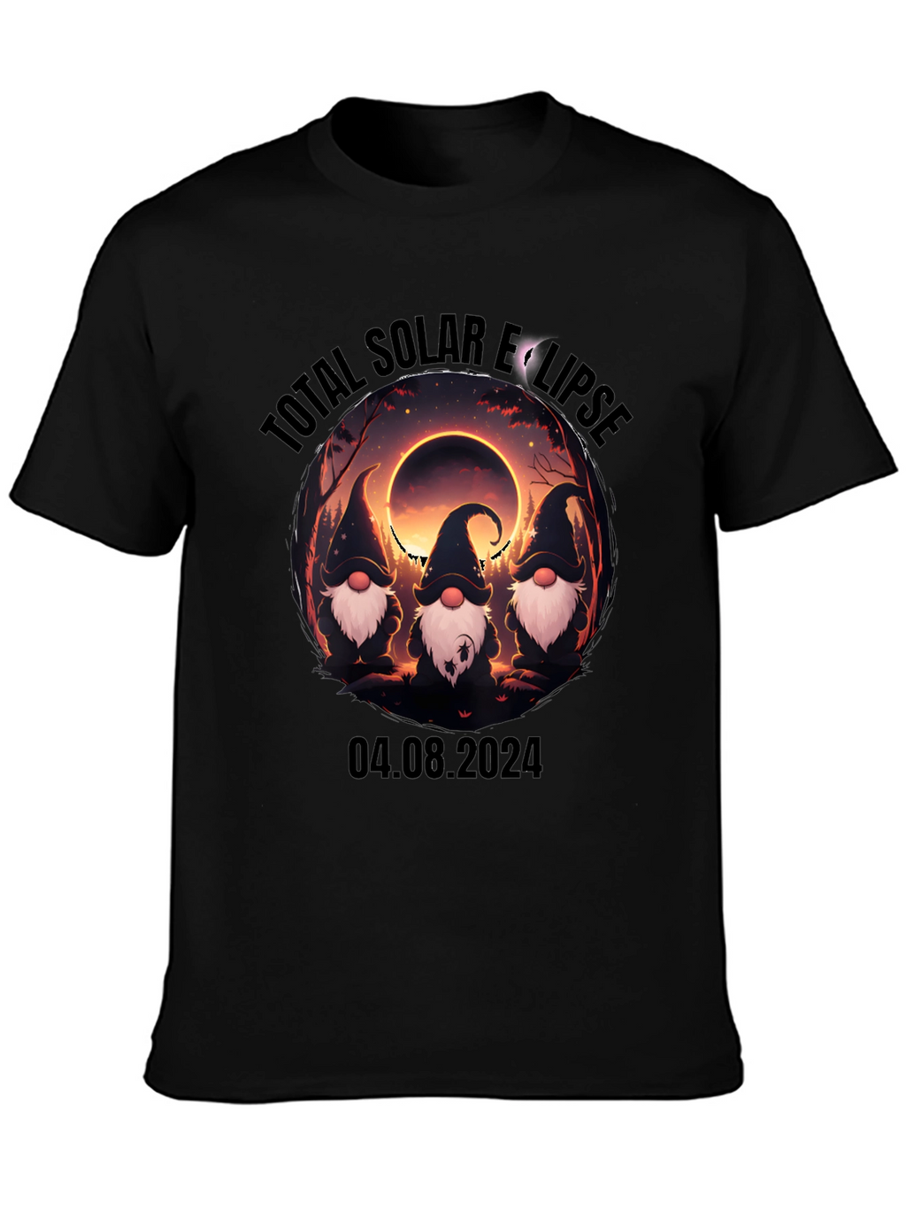 Total Solar Eclipse Gnomes T-Shirt - August 4 2024