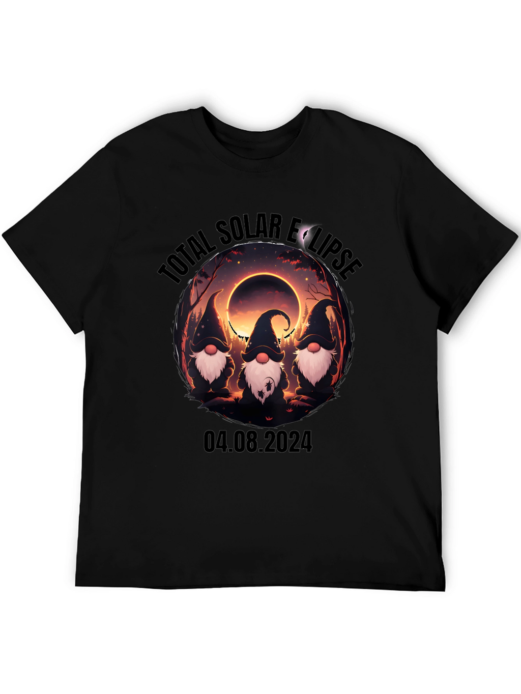Total Solar Eclipse Gnomes T-Shirt - August 4 2024