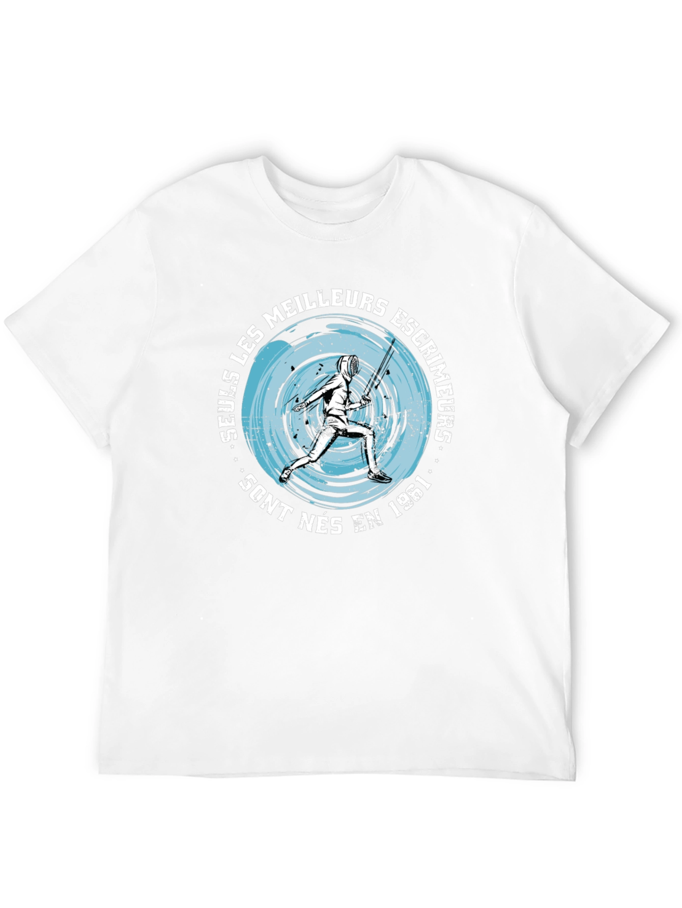 Fencing Graphic T-Shirt - Born in 1961
