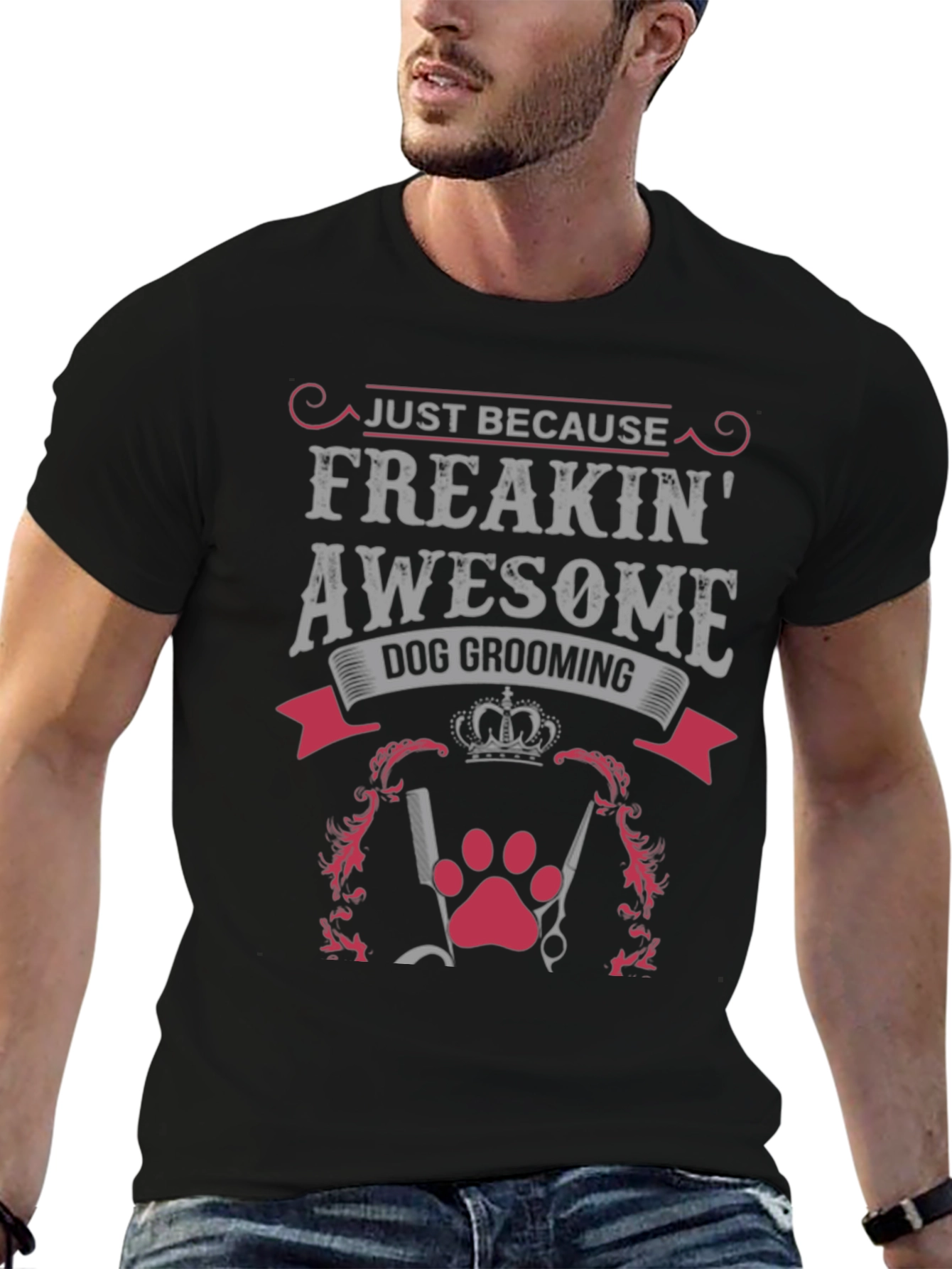 Freakin Awesome Dog Grooming Graphic Tee