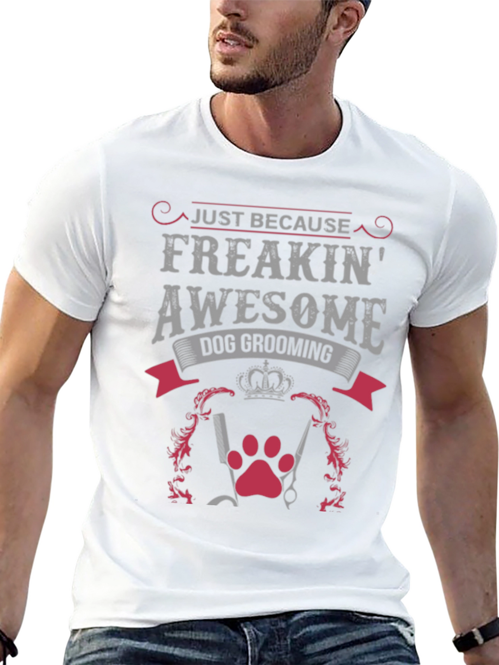 Freakin Awesome Dog Grooming Graphic Tee
