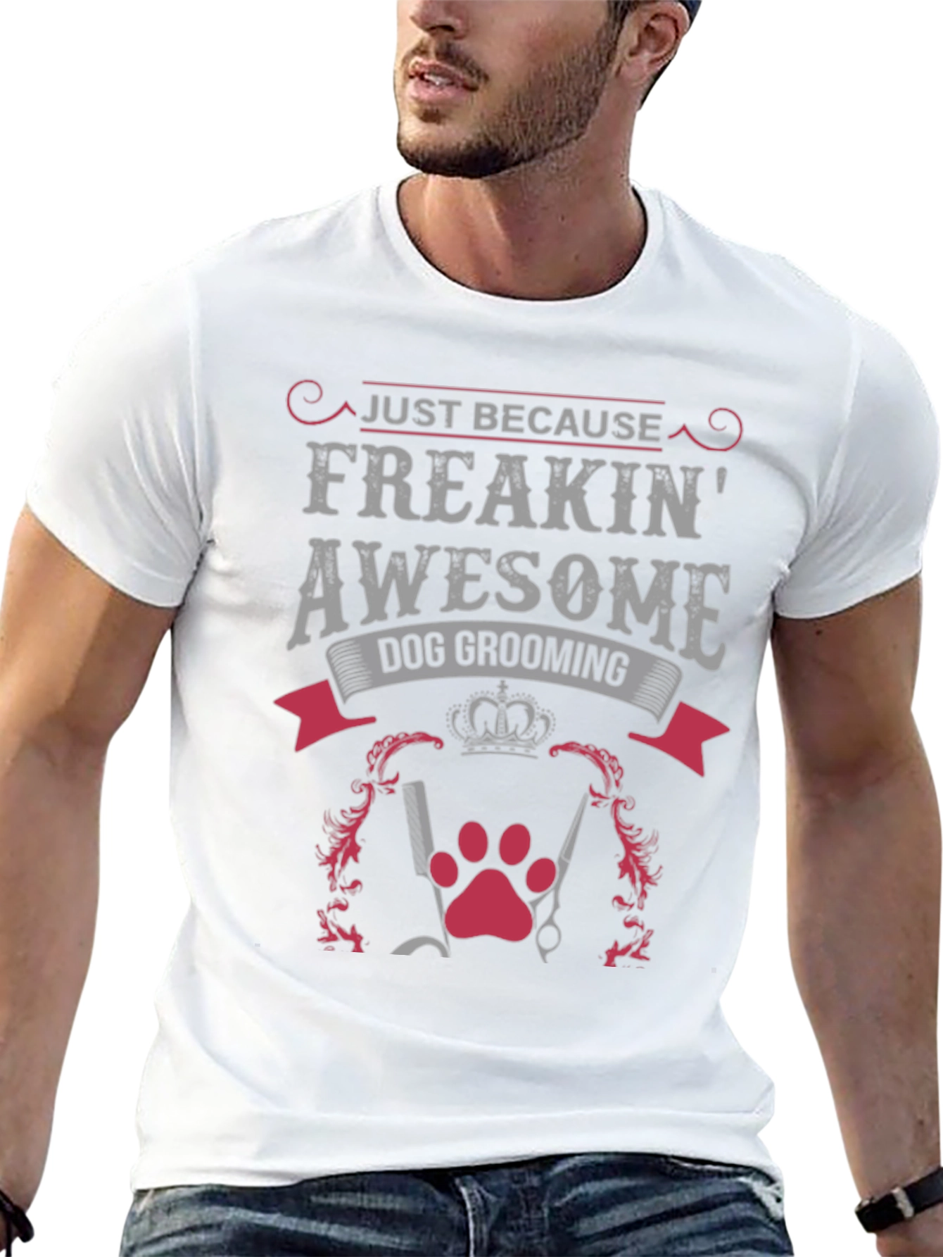 Freakin Awesome Dog Grooming Graphic Tee