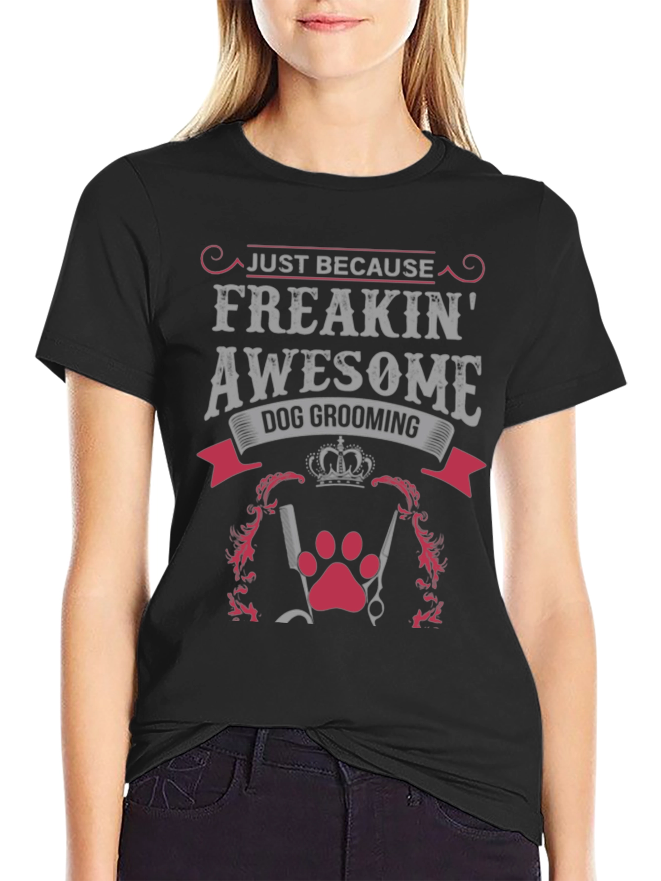 Freakin Awesome Dog Grooming Graphic Tee