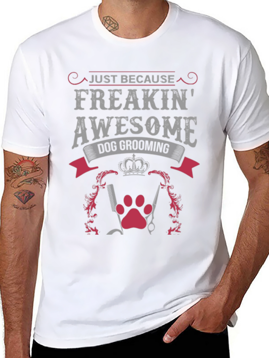 Freakin Awesome Dog Grooming Graphic Tee