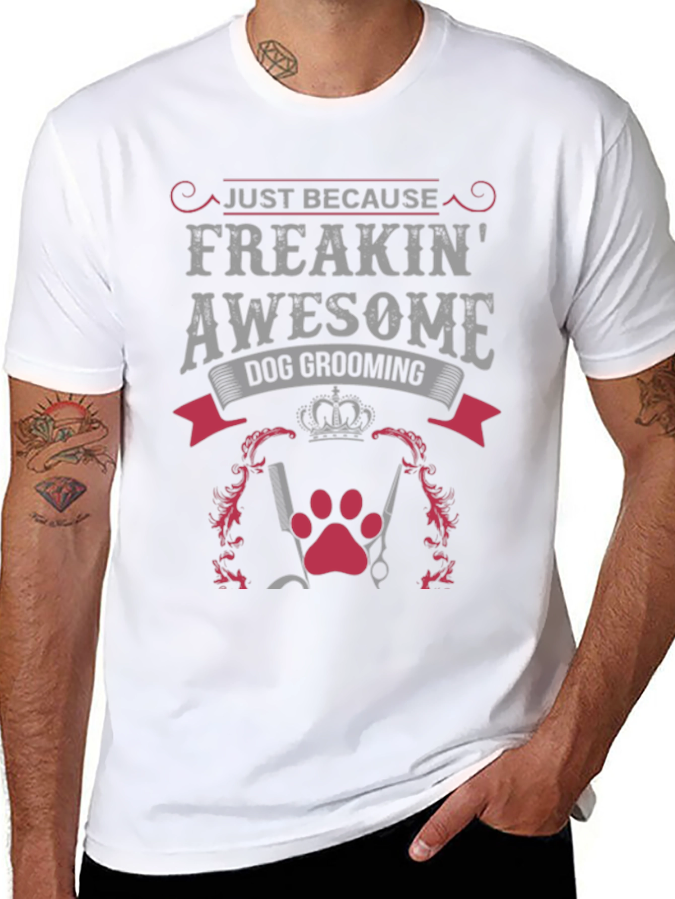 Freakin Awesome Dog Grooming Graphic Tee