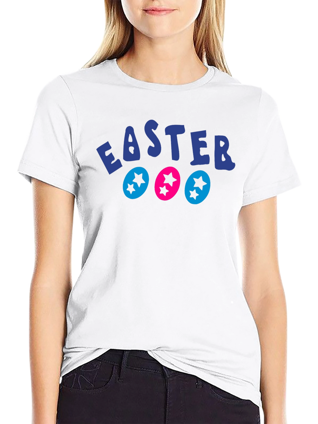 Easter Egg Star T-Shirt - Black