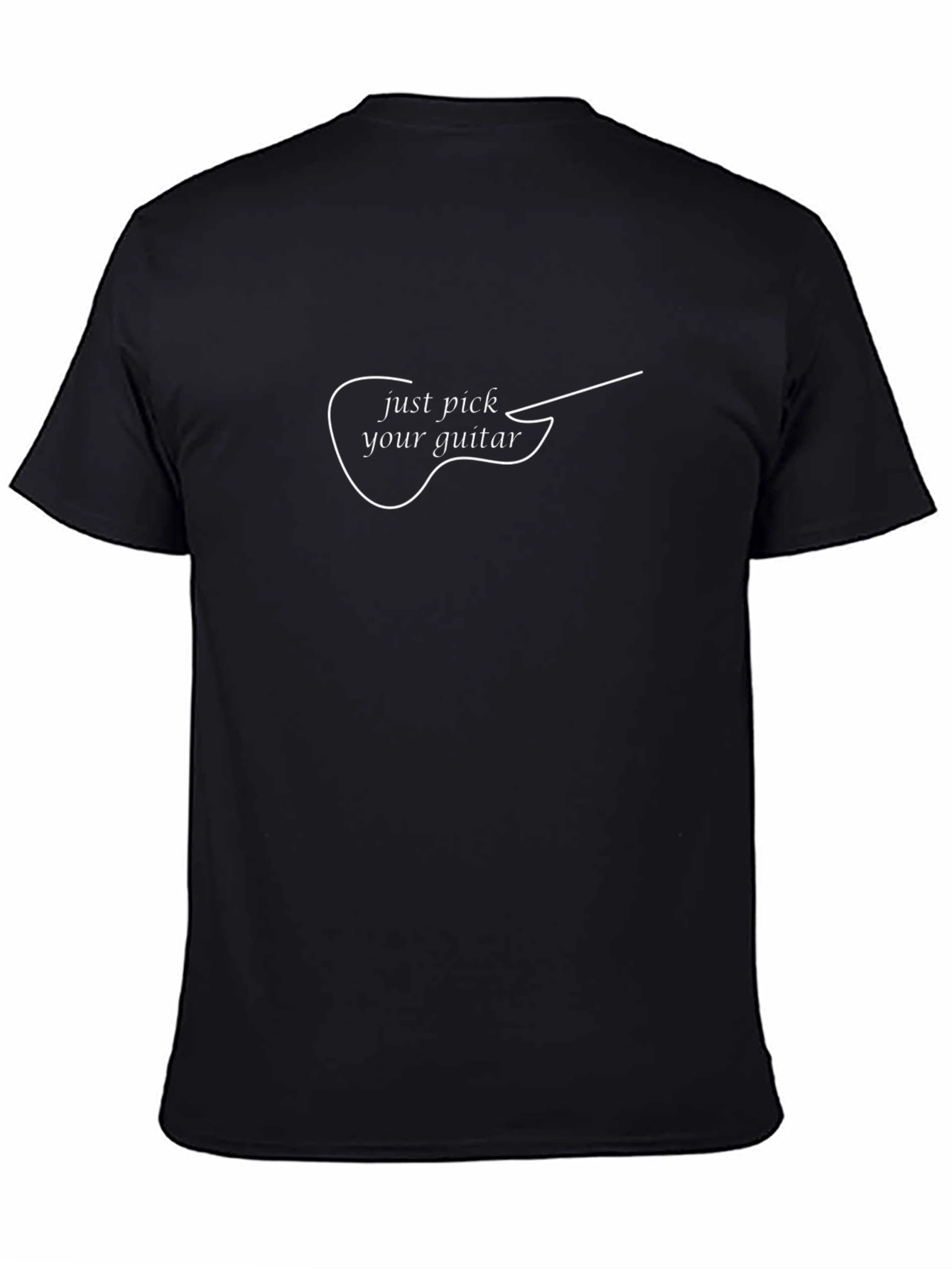 Just Pick Your Guitar Black T-Shirt