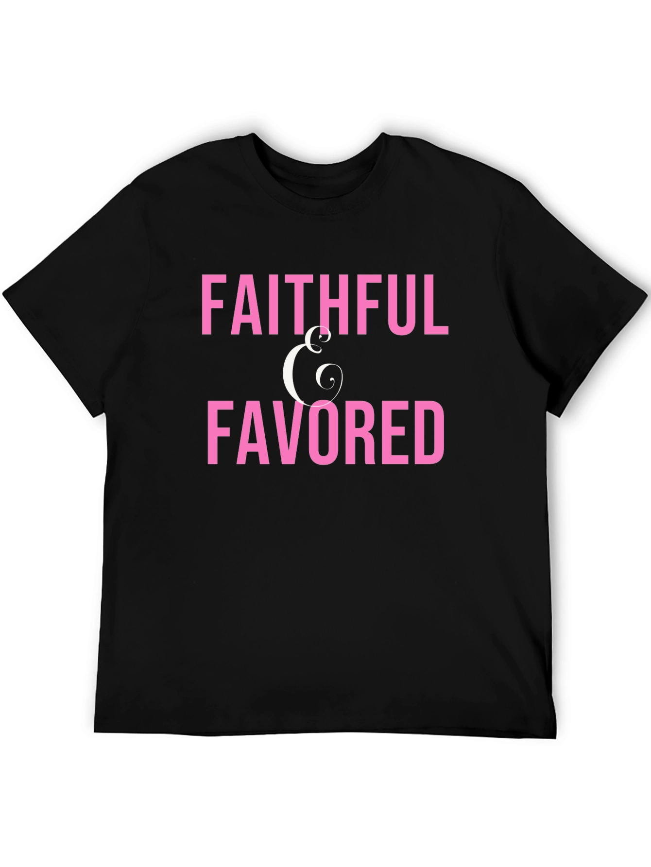 Faithful & Favored Graphic T-Shirt - Black