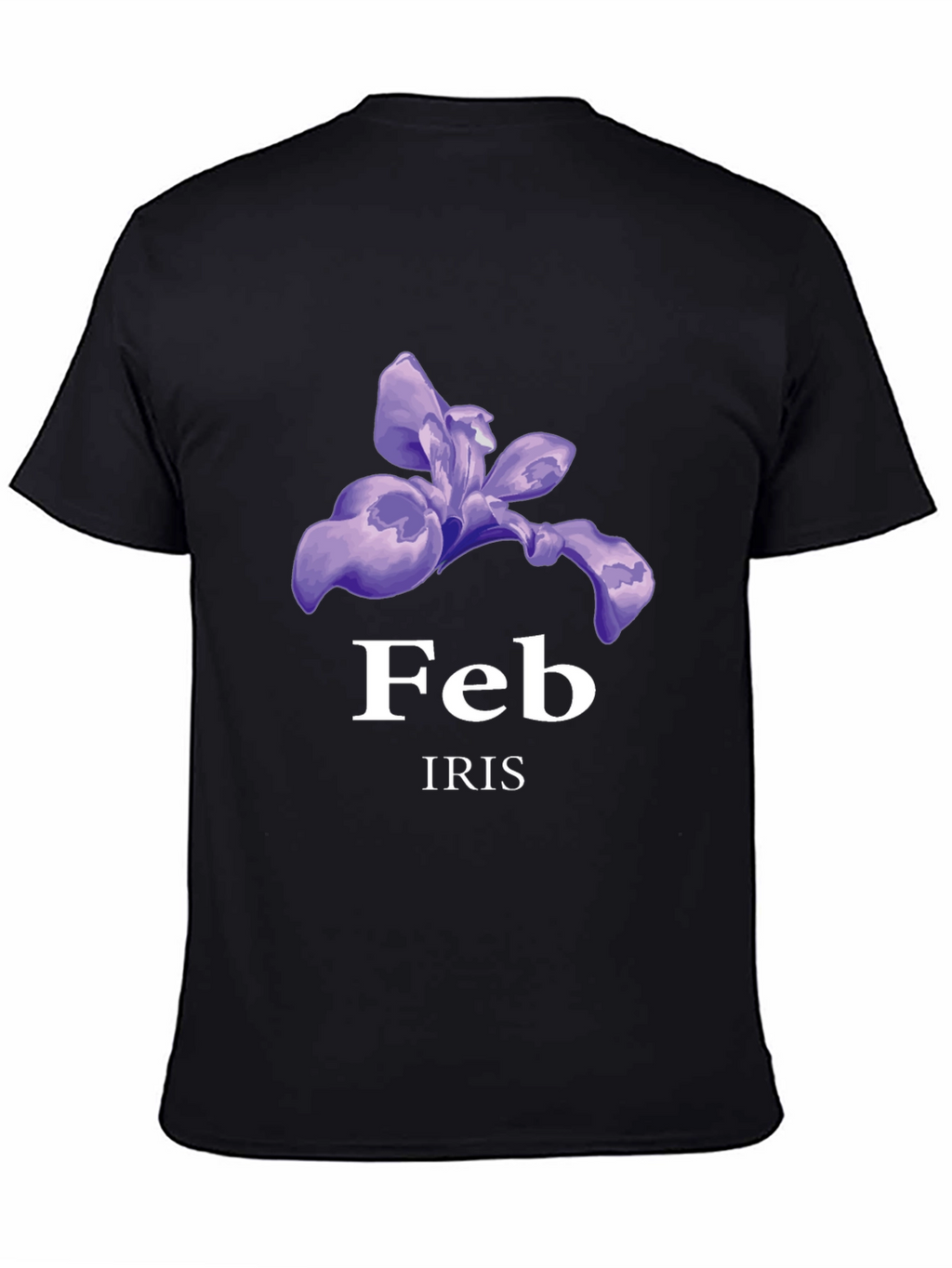February Iris T-Shirt - Birthday Flower Tee