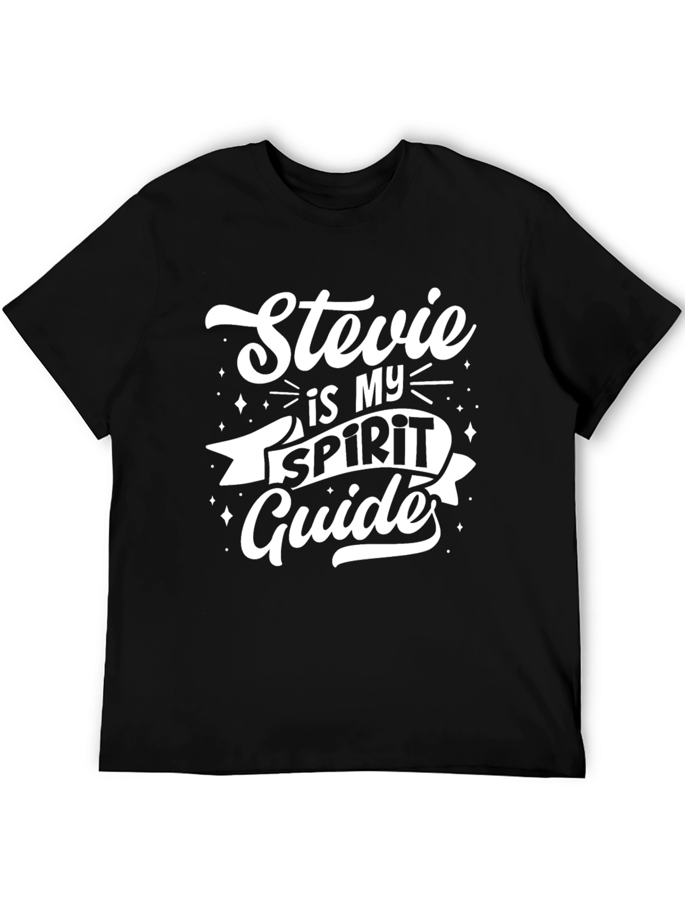 Stevie is My Spirit Guide T-Shirt - Black