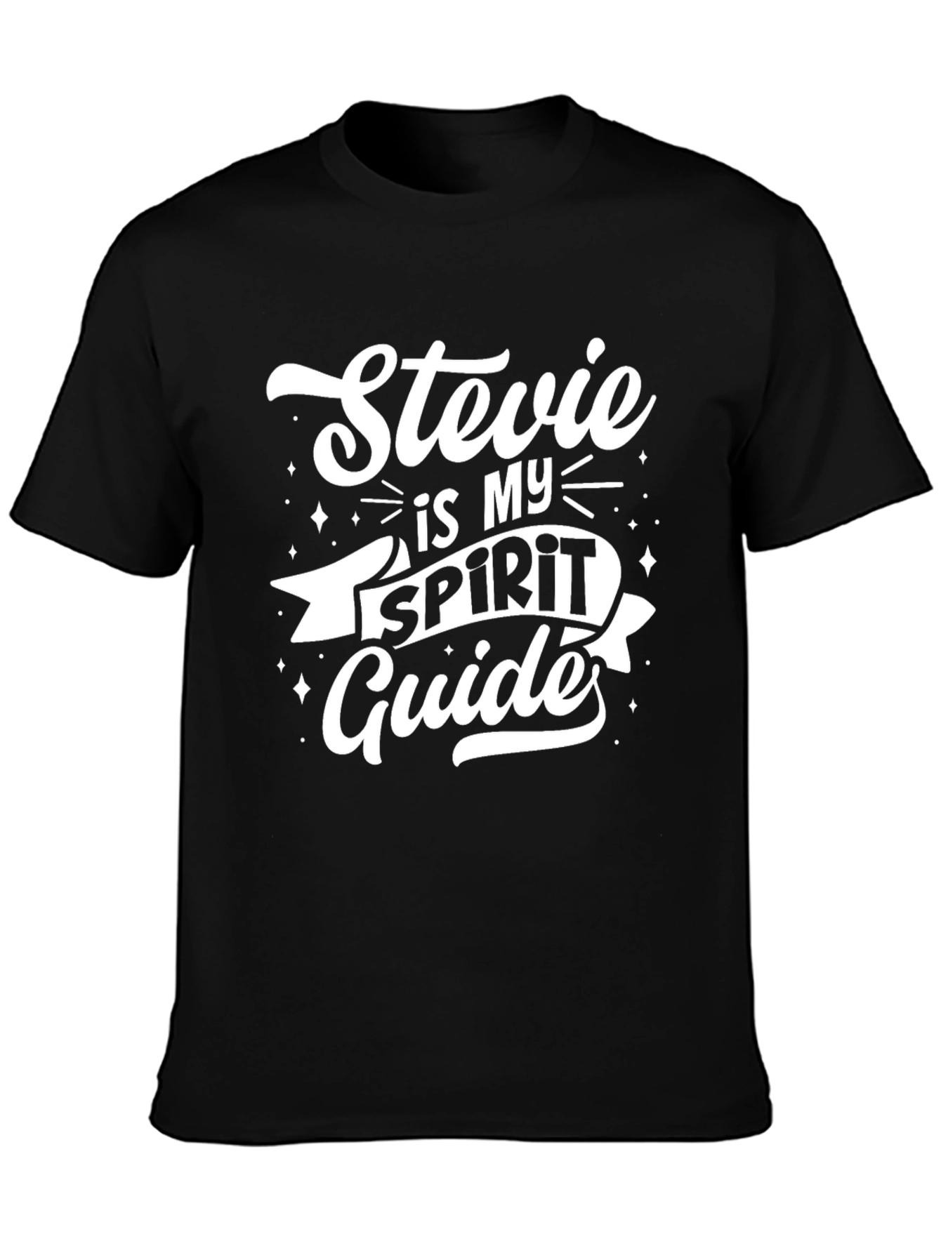 Stevie is My Spirit Guide T-Shirt - Black