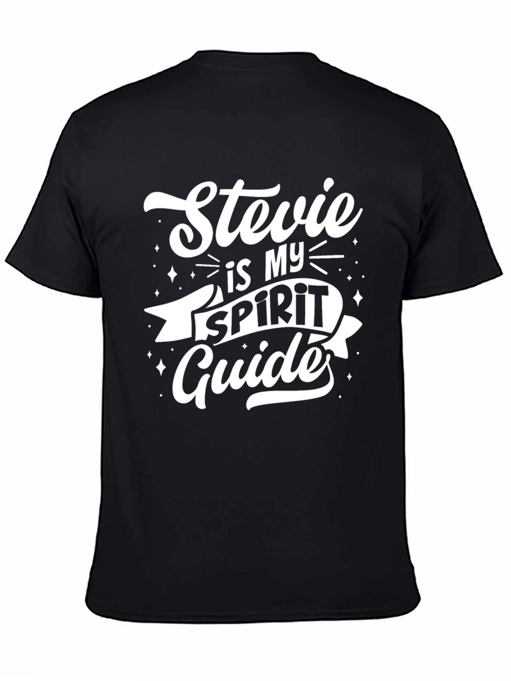 Stevie is My Spirit Guide T-Shirt - Black